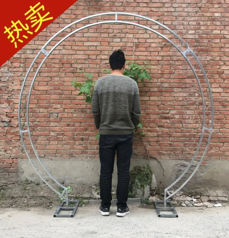 New wedding props circular double-pole arch frame single-pole arch iron background arc wedding