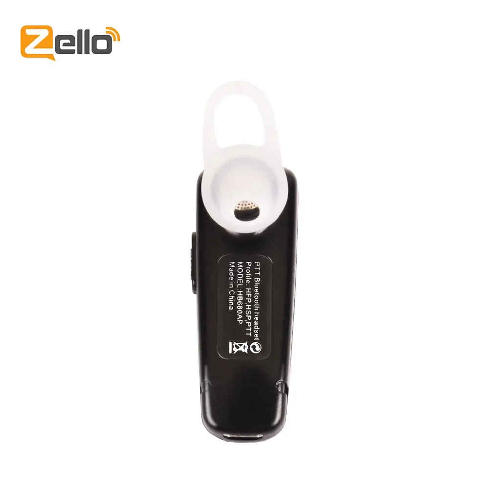 New 2019 Bluetooth Wireless Speaker Microphone Headset Zello Ptt Bluetooth for Android ios System HB680AP Black earphone