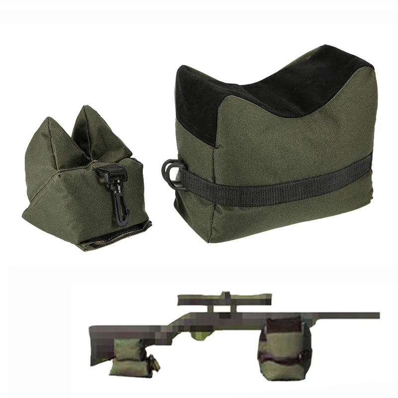 Front & Rear Bag Gun Rest Rifle Bench Support Sandbag Tactical Sniper Shooting Target Stand Hunting Gun Accessories Bag