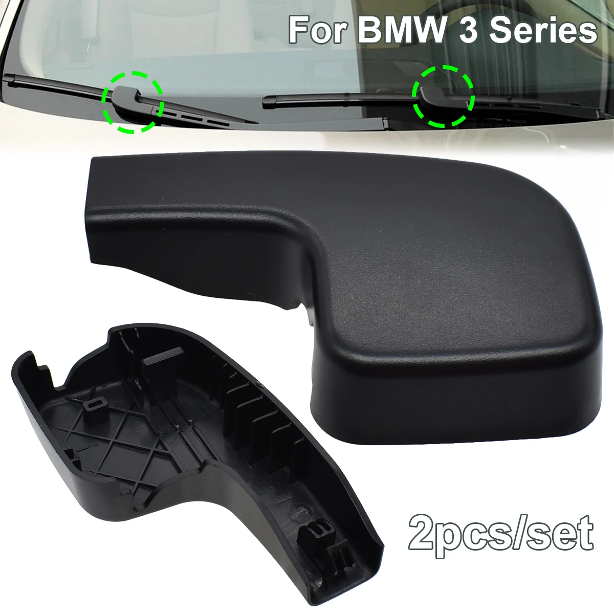 Car Windshield Front Wiper Arm Nut Cap Bolt Cover For BMW 3 E90 E91 E92 E93 2004 2005 2006 2007 2008 2009 OE# 61617138990