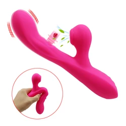 Female Orgasm Vibrator 3 in 1 Vagina G Spot Clitoris Stimulate Powerful Bouncing up and down Fast Orgasm Dildo Adult Goods Shop