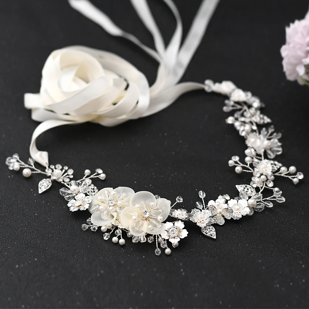 Trixy SH275 Luxe Strass Bruiloft Riem Westerse Riemen Wedding Decoratieve Jurk Riemen Lichtmetalen Leaf Bridal Riemen Designer Sjerpen