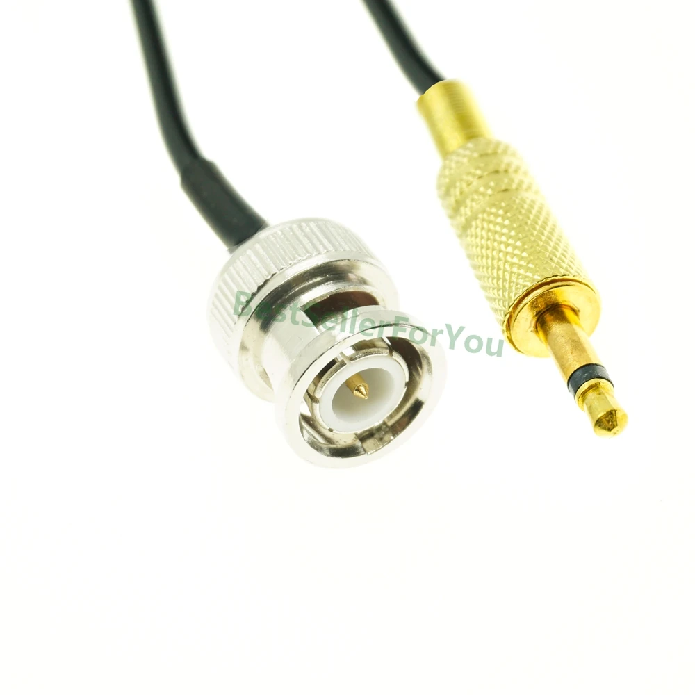 

BNC male к 3,5mm male mono 1/8 "TS plug монитор камеры CCTV Антенна RG174 Cable