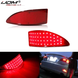 2x For Lexus IS 250 350 XE20 2006-2013 & IS 250 220d 05-14 Rear Bumper Reflector Red LED Tail Brake Stop Light Black