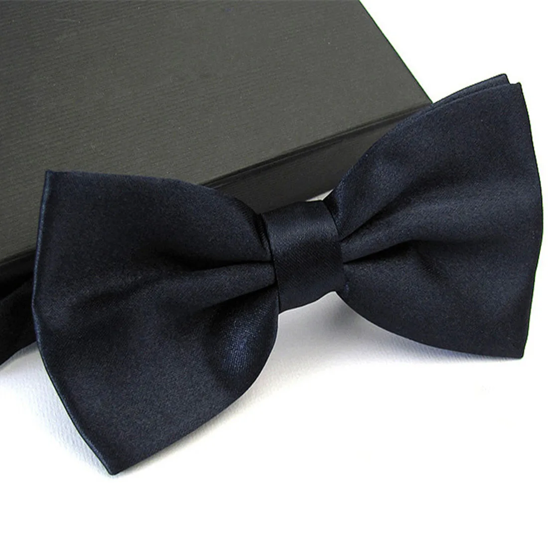 1x gravata borboleta dos homens do laço da forma clássica do laço do cetim laços para a festa de casamento