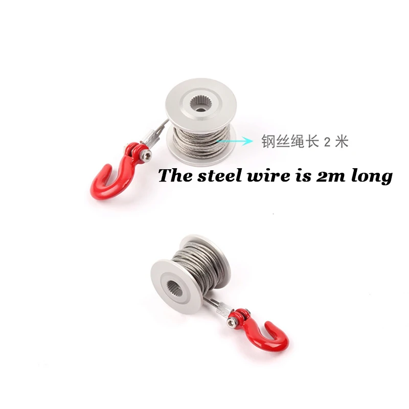 25T servo winch wheel with built-in servo winch modification accessories for 1/10 RC tracked vehicle Trx-4 rc4wd D90 D110 scx10