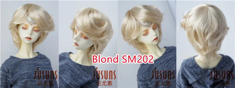Doll Wigs JD075 1/3 8-9inch 21-23cm Boyish Cupid Curls Synthetic Mohair SD BJD Doll Wigs