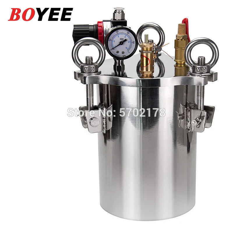 

high quality 304 dispensing bucket 1L supports custom glue Dispenser stainless steel pressure tank