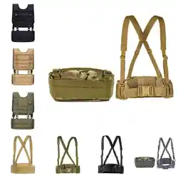 Airsoft Paintball Molle Combat Assault Vest Tactica Assault Molle Adjustable Hunting War Battle Waist Support Chest Rig Vest