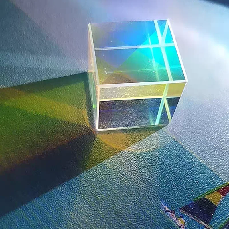 Cubos de prisma óptico de 30x30x30mm, cubo de Color para fotografía, Prisma, decoración del hogar, gafas ópticas de cristal de Prisma de Color en ciencia cúbica