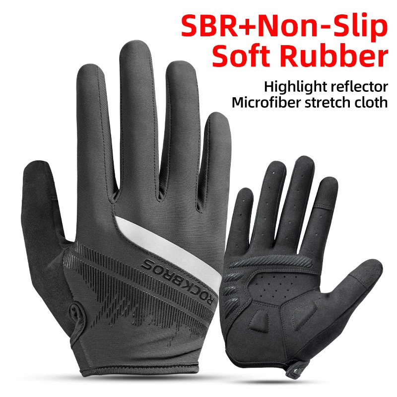 ROCKBROS Fahrradhandschuhe Frühling Herbst Sommer Fahrradhandschuhe Sporthandschuhe Atmungsaktive MTB Mountainbike Handschuhe Motorradhandschuhe