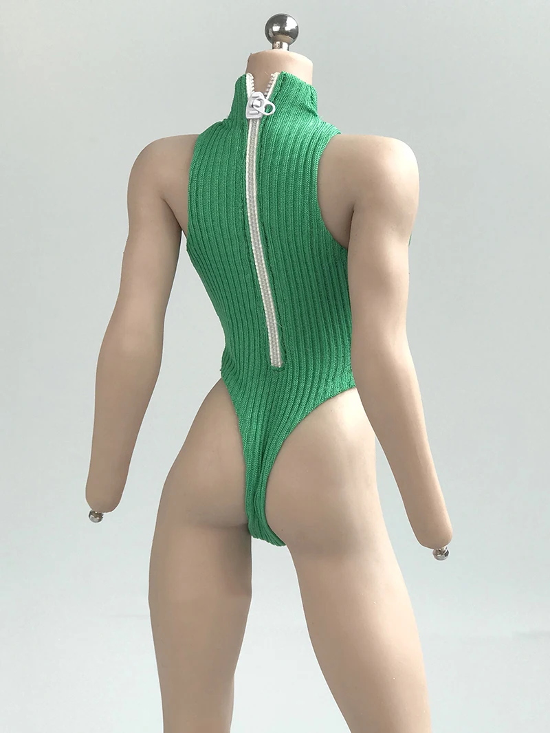 Accessorio per vestiti per figure femminili in scala 1/6, modello di body Gami senza maniche a forcella alta per corpo di action figure da 12 pollici