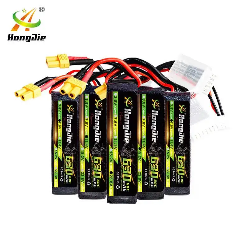 3 ثانية من خلال آلة نموذج بطارية الطائرات 630 مللي أمبير بطارية ليثيوم 11.4 فولت 731855 دبوس المادة 60 ج