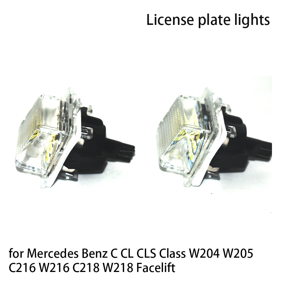 

Car Number License Plate Light Lamp LED Lights for Mercedes Benz C CL CLS Class W204 W205 C216 W216 C218 W218 Facelift