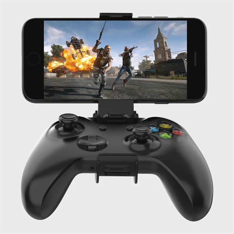 Doyo 折りたたみ式ワイヤレスコントローラー電話ホルダー Xbox One Xbox シリーズ X/S 調節可能な電話クリップゲームパッドハンドル携帯電話マウント