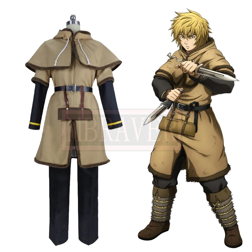 

Vinland Saga Thorfinn Karlsefni Cosplay Costume Uniform Christmas Halloween Custom Made Any Size