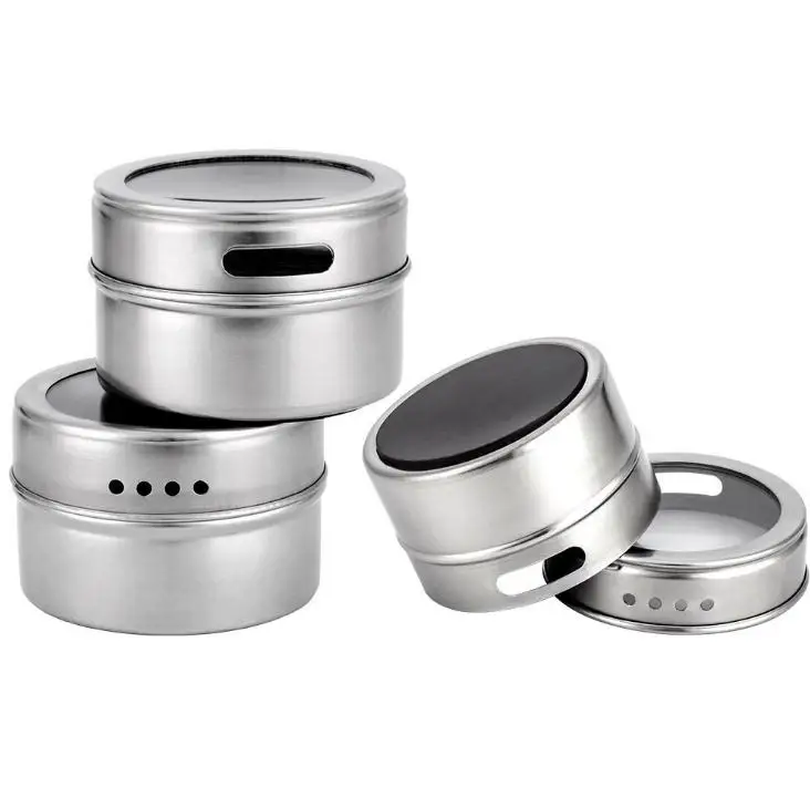 DHL Free shipping 200pcs/lot Magical magnetic Stainless steel seasoning jar sauce pot seasoning bottle SN3065