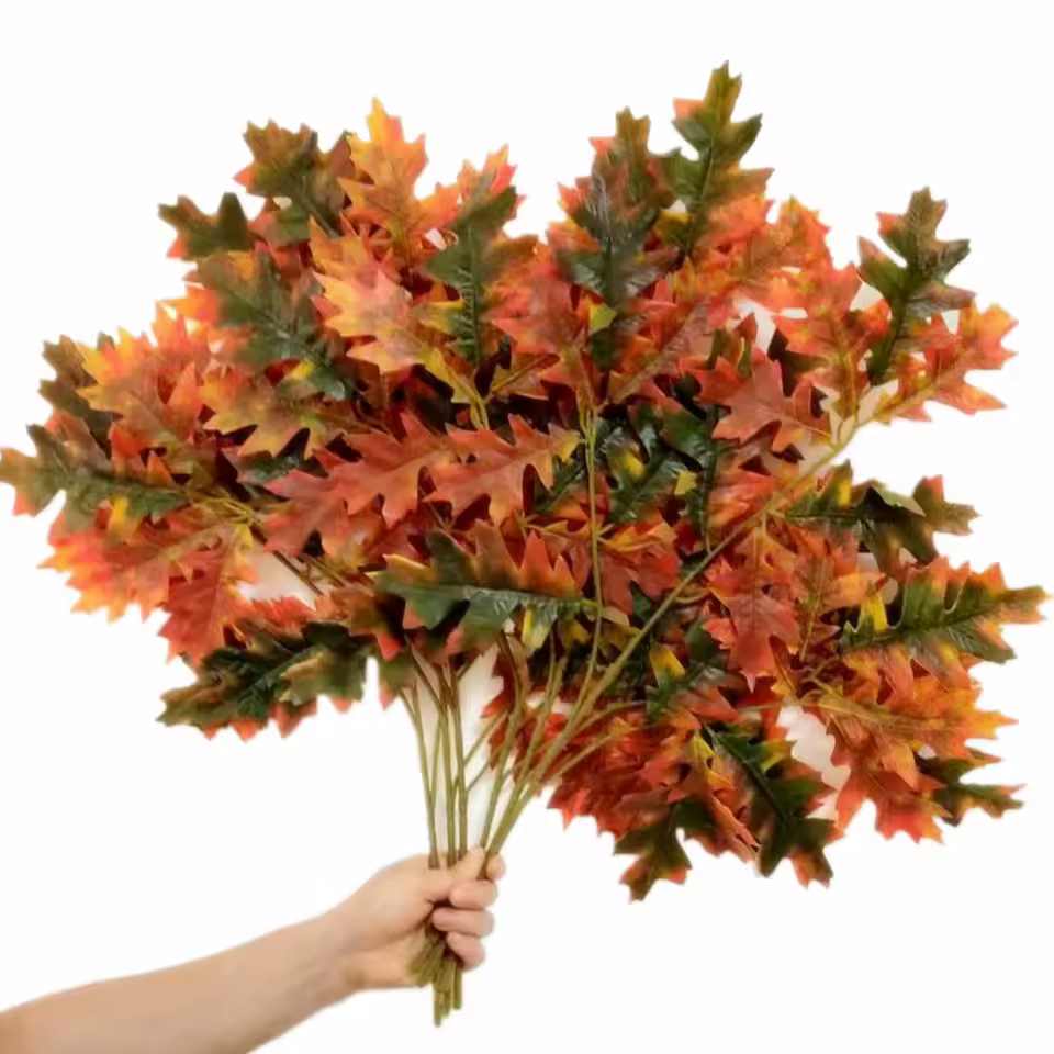12pcs Artificial Oak Branches