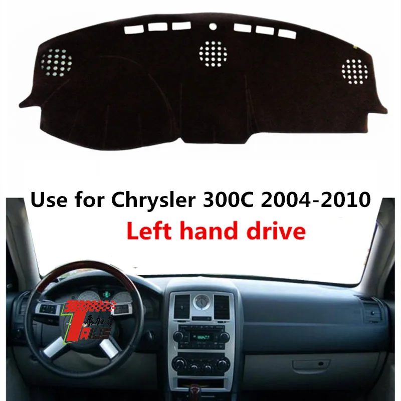 TAIJS Factory Simple Anti UV Polyester Fibre Car Dashboard Cover For Chrysler 300C 2004 2005 2006 07 08 09 10 Left Hand Drive