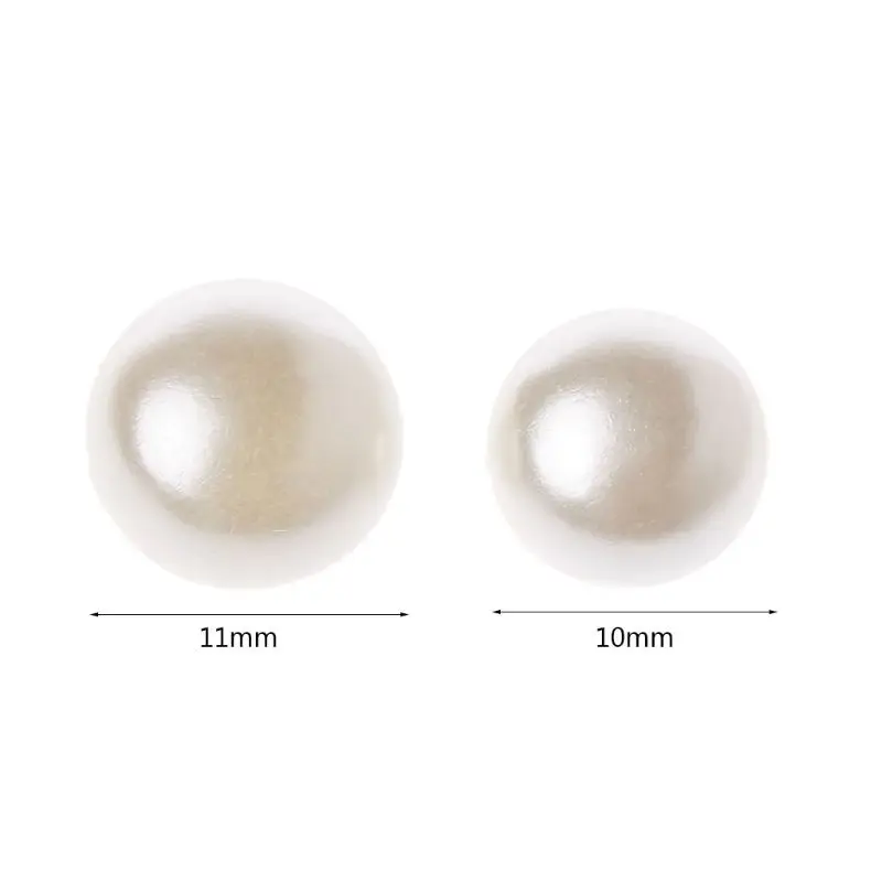 50pcs 10mm 11mm Round Sewing Pearl Buttons For Clothing Sewing Accessories Clothing Scrapbooking Garment DIY Apparel Tool