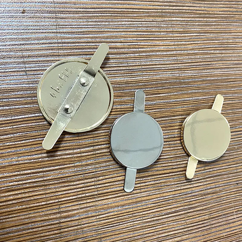 

25mm Metal Labels Luggage Handbags Round Hardware Accessories Tags Round Blank Trademarks Clothes Engraved Logo