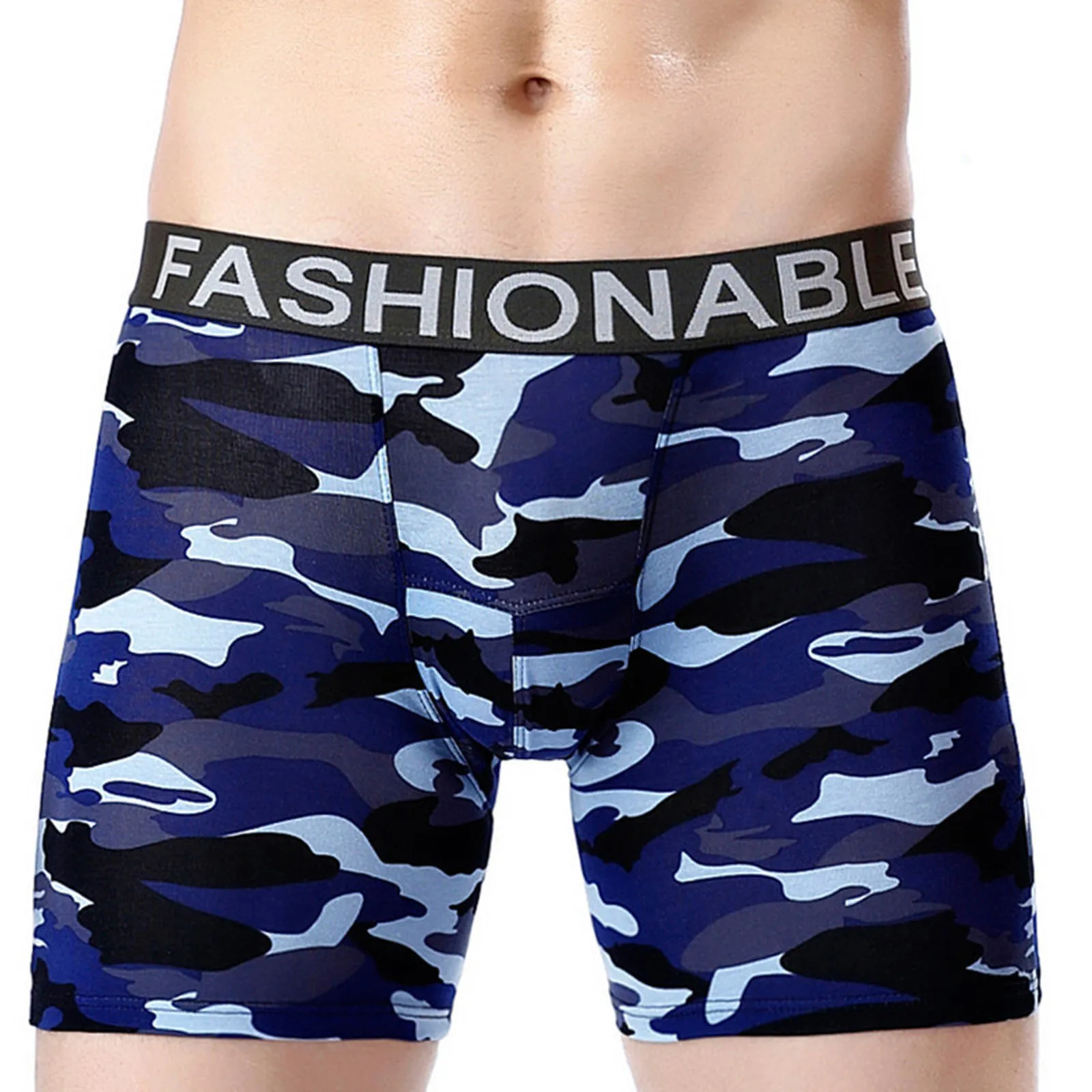 Camouflage Long Boxer Mens Boxer Shorts Men Underwear Cotton Brand For Mens Underware Boxers Sexy Boxershorts Underpants Cueca