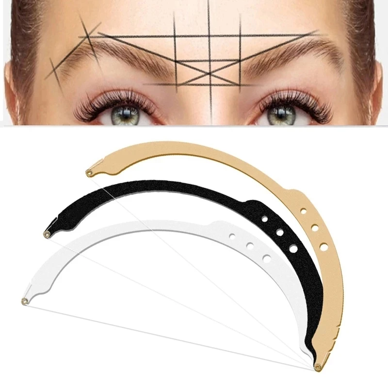 Ruler Positioning Bow Eyebrow Mapping Semi-Permannet Line Microblading Measuring Tool Thread Dyeing Liners Safe Mapping String