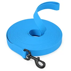 Guinzaglio per cani in PVC resistente da 1,5 m/3 m/5 m/10 m di larghezza 2,5 cm Guinzaglio per addestramento per cani impermeabile durevole multicolore per cani