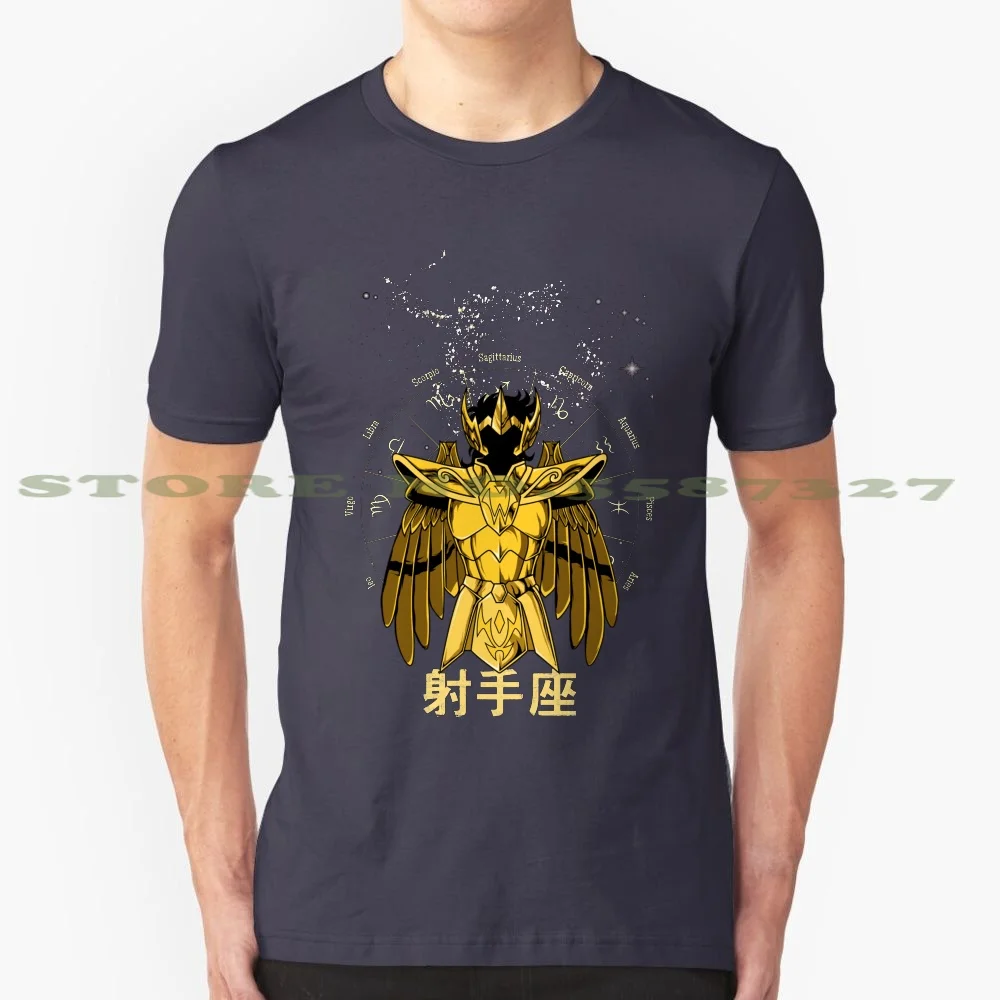 Sagittarius 100% Pure Cotton T-Shirt Saintseiya Saint Seiya Saggitarius Phoenix Ikki Dragon Cygnus Pegasus Andromeda Gemini