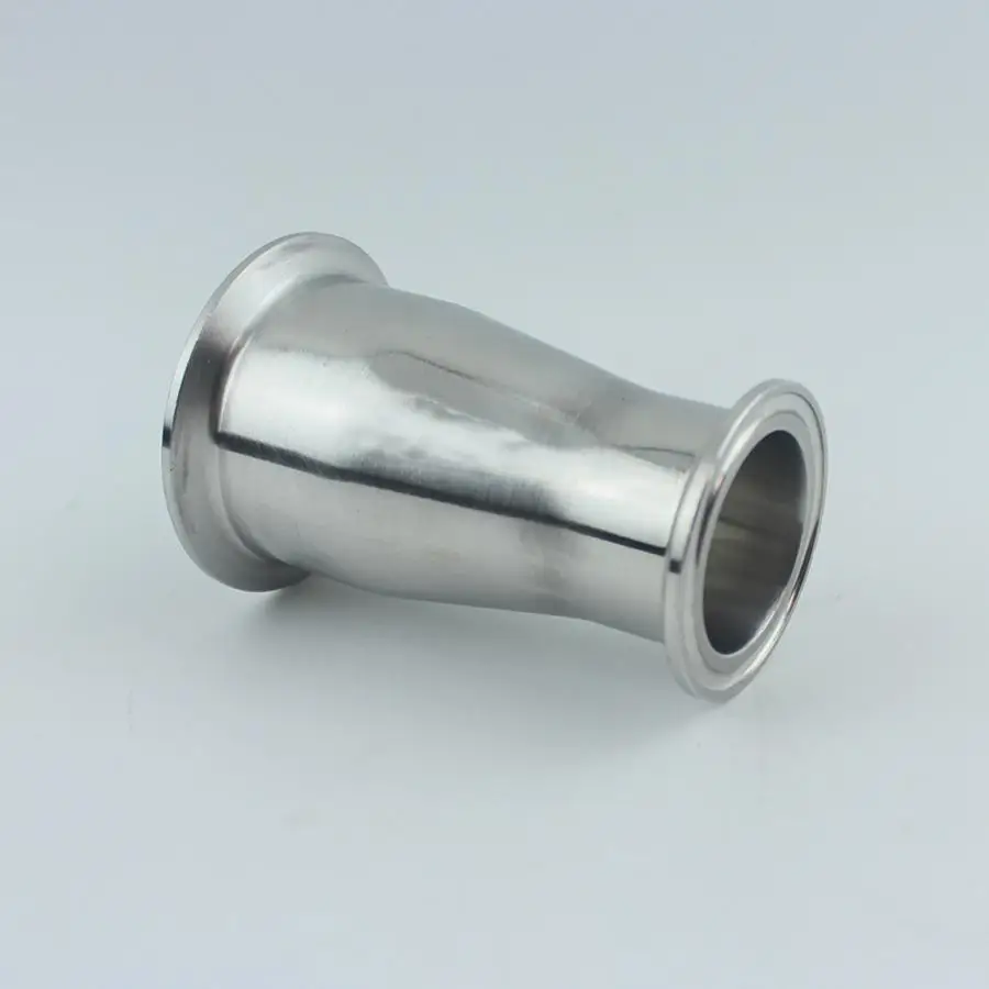 

57mm 2.25" to 38mm 1.5" Pipe OD 2.5" to 1.5" Tri Clamp Reducer SUS 316L Stainless Sanitary Pipe Fitting Homebrew