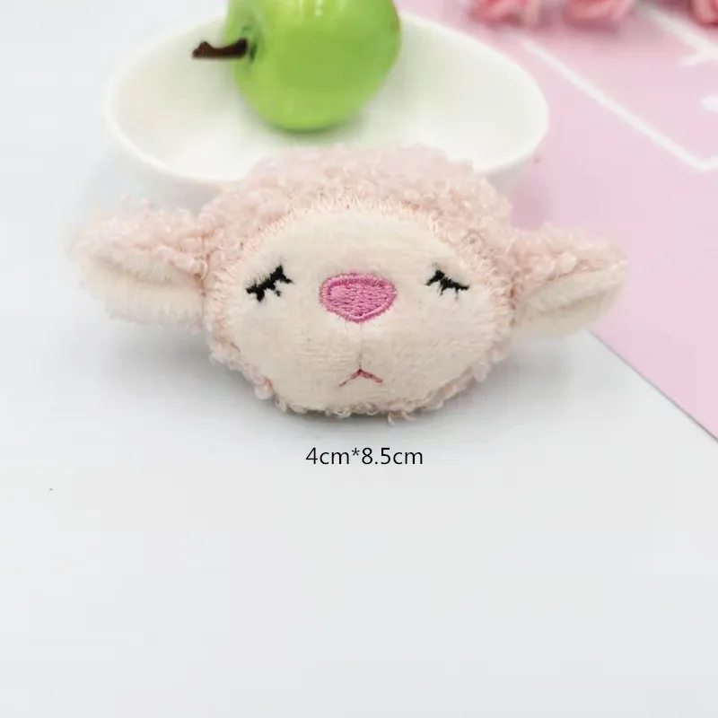 10PCS/Lot  cartoon cute sheep Padded Applique Crafts for Children Headwear Hair clip Accessorie and Garment Accessoires