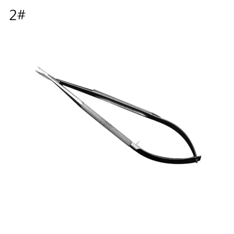 Spatola a pinza microscopica a forbice Micro gancio pinzetta 12cm acciaio inossidabile