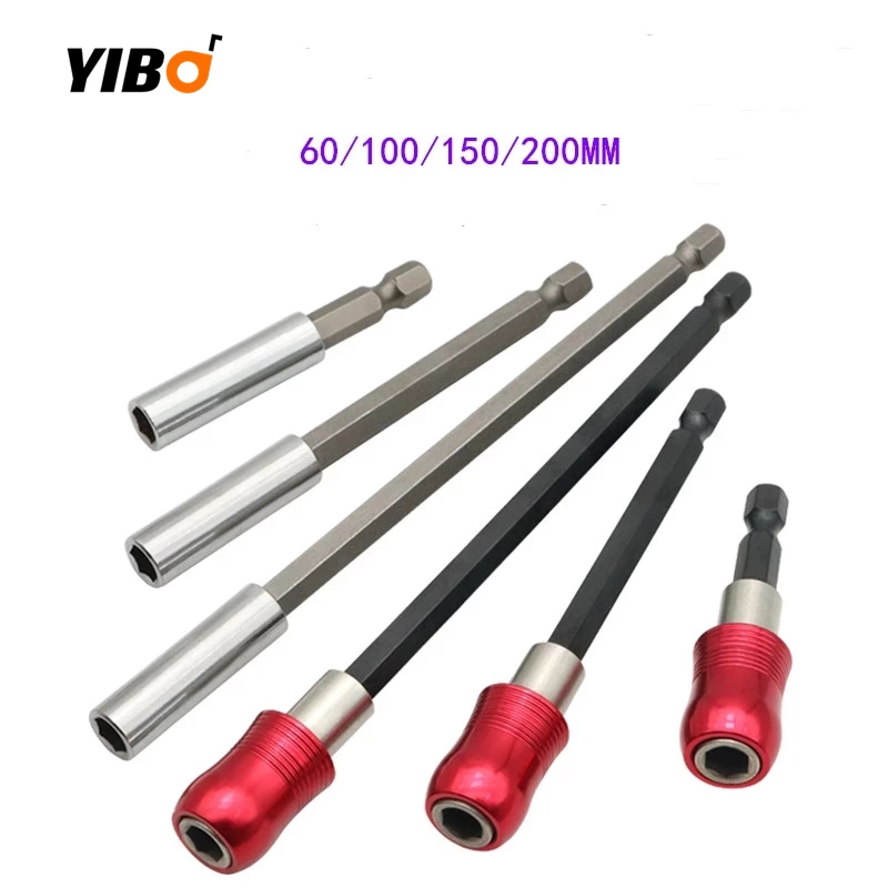 Hex Rod Shank Hand Tool Socket Extension Bit Long Handle Screwdriver Tip Holder Quick Change 60/100/150/200mm