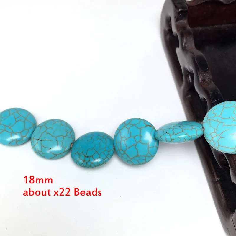 Round septum teardrop oval Horizontal hole pendant Natural Turquoises Loose Seed Beads For bracelet necklace Jewelry Making  DIY