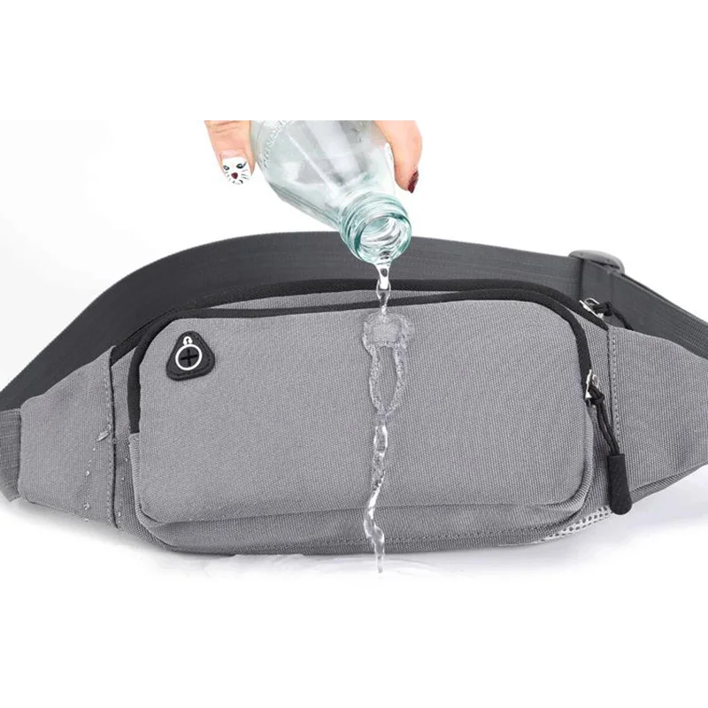 Riñonera impermeable para hombre y mujer, bolso con cinturón, cadera, vientre, hombro, bandolera, cuerpo cruzado, bolso lateral, canguro