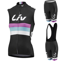 Summer Team LIV 2022 Women Cycling Jerseys Set Bicycle Cycling Clothes Bike Wear Ropa Ciclismo Sleeveless Cycling Vest Quick Dry