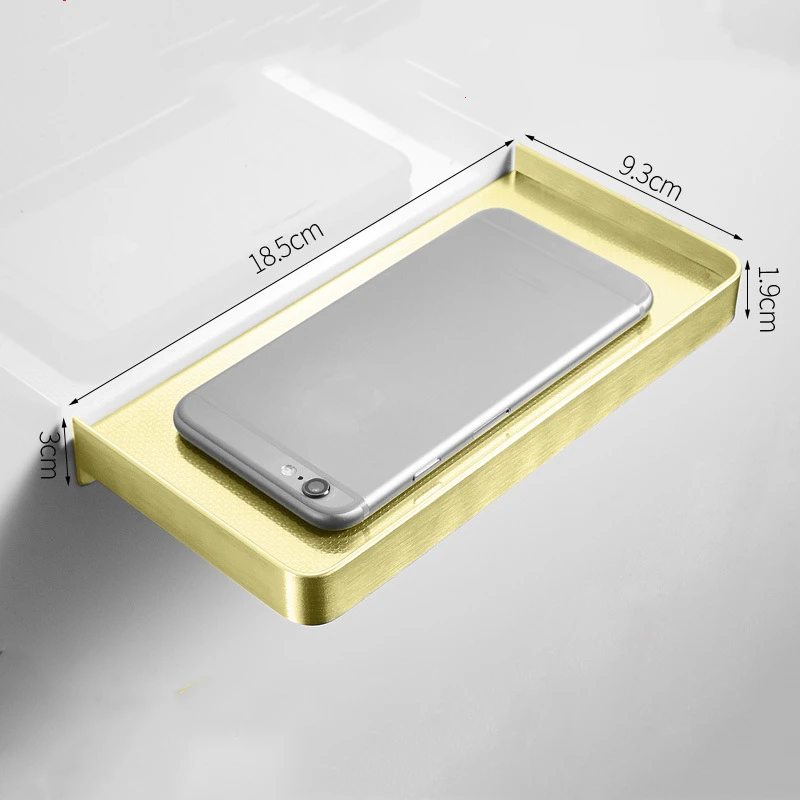 Punch-Freies 304 Edelstahl Handy Halter Bad Regal