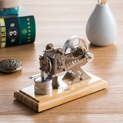 Ssteam Miniature Steam Engine Sliver Stirling Engine Motor Mini Model Science Experimental Equipment for adults Kids Gift