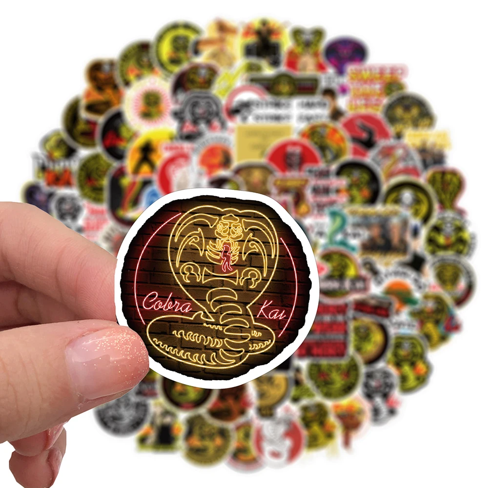 10/50/100PCS TV Show Cobra Kai Stickers Motorcycle Luggage Phone Guitar Skateboard Cool Graffiti Sticker Decal Kid Classic Toys