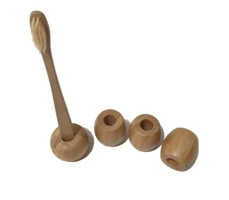 Natural Bamboo Toothbrush Base Wholesale Environment Bamboo Toothbrush Holder Stand Bathroom AccessoriesWholesale