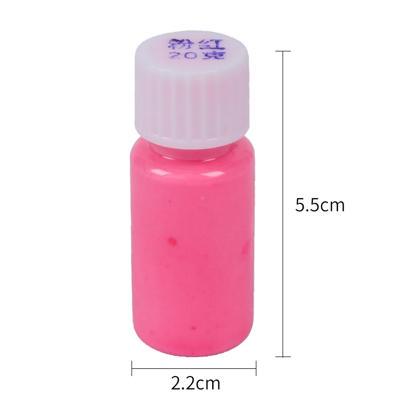 Luminous Varnish Coloring Glow in the Dark Paint 20g Pink Acrylic Paint for Party Decoration Art Supplies Fluorescence