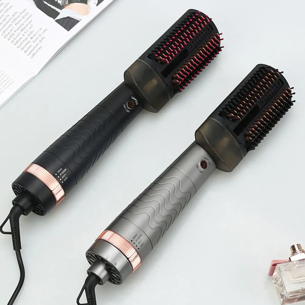 

Multifunctional Blowing Comb Detachable Water Tank Nylon Adjustable Temperature Straightener Curler Comb for Daily Use