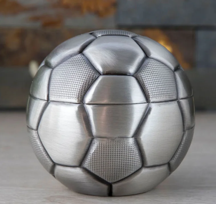 Europa Stijl Metalen Voetbal Penny Box Veilige Munt Spaarpot kinderen Speelgoed Spaarpot Home Decoratie Ornamenten Craft Gift LFB898