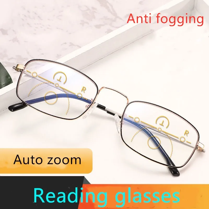 Anti fogging presbyopia glasses for male and near dual purpose progressive multifocal anti blue presbyopia glasses intelligent z