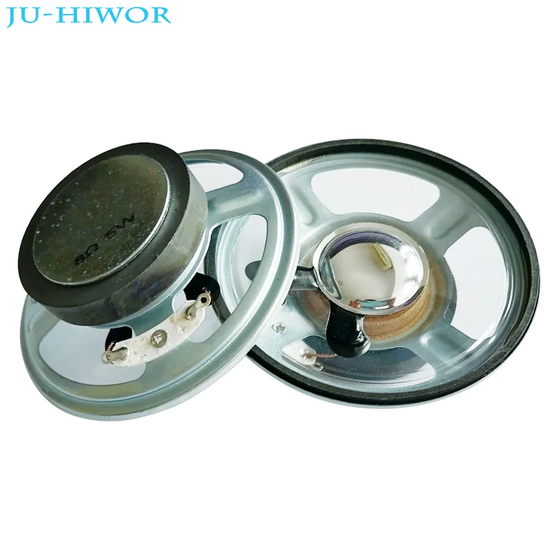 8 Ohm 5W Loudspeaker 76MM 3inch Round Speaker Waterproof Clear Cone Paper Bright Cap 45MM External Magnetic Height 24MM