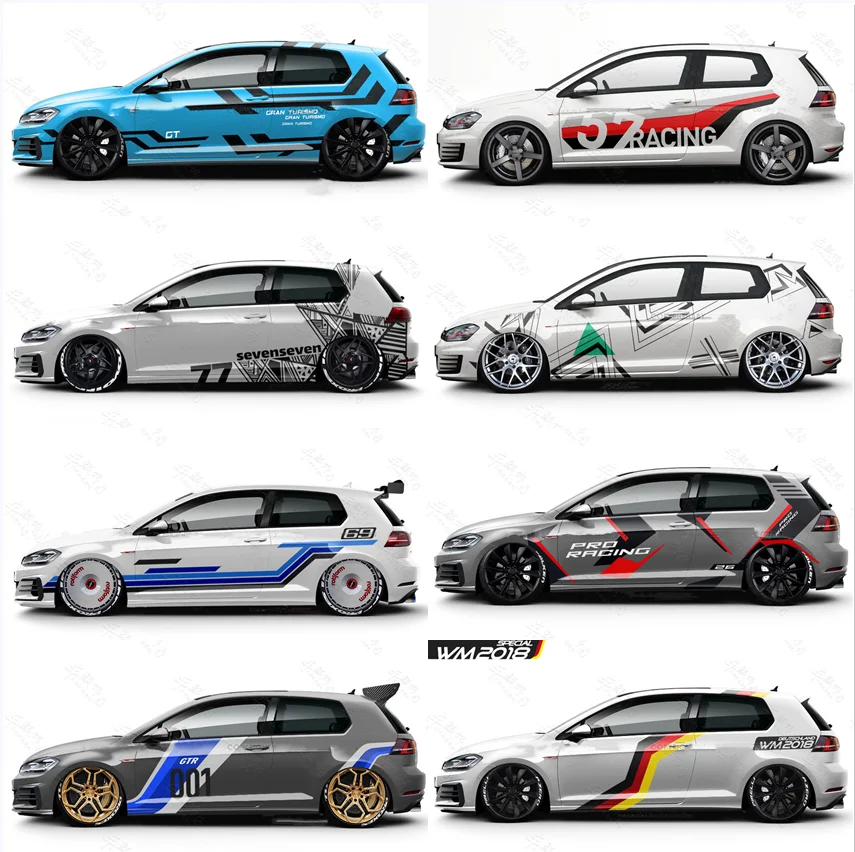 Jdm Car Stickers For Golf 5 Gti Car Accessories For Vw Polo Lanlan Golf R Vinyl Hood Custom Goods For Golf 7 6 Body Sport Decal