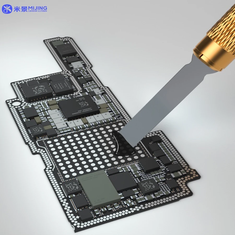 Mijing faca do telefone móvel placa-mãe bga chip remover ferramenta de reparo pry ic chip cpu removedor cola cleaner desmontagem ferramentas reparo