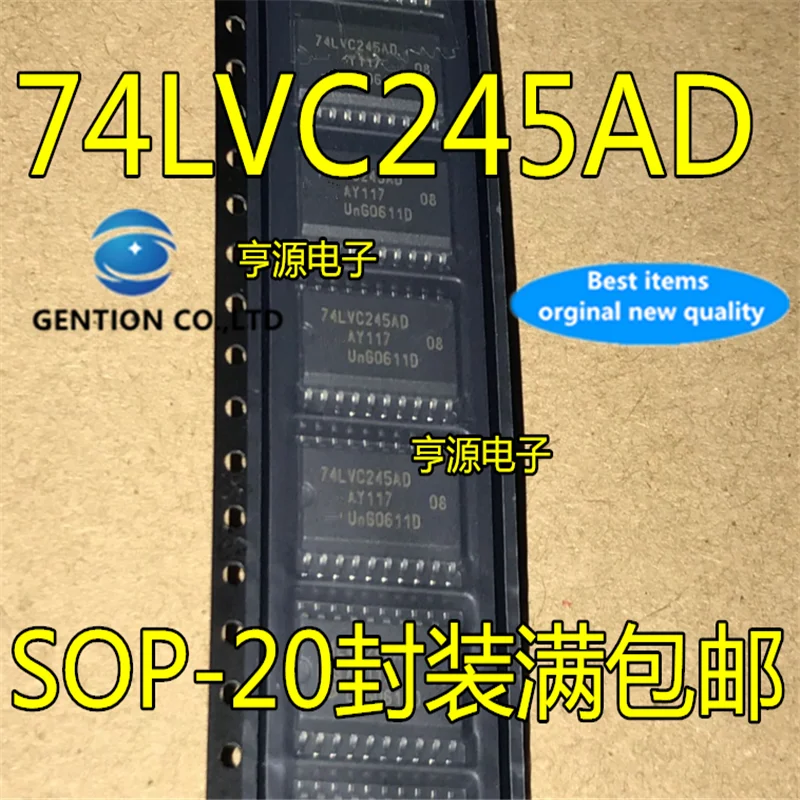 10Pcs   74LVC245 74LVC245AD SOP-20 Eight way bus transceiver, three state in stock  100% new and original