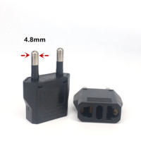 EU Euro US Plug Adapter US China to EU European Travel Adapter Electric EU Plug Adapter Converter Power Sockets AC Outlet