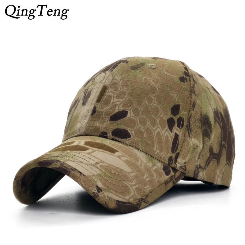 Jungle Camouflage Cap Unisex Camo Hats For Men Adjustable Vintage Women Camo Snapback Bone